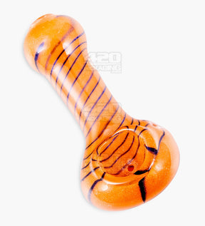 Frit & Swirl Spoon Hand Pipe | 3in Long - Glass - Assorted - 7