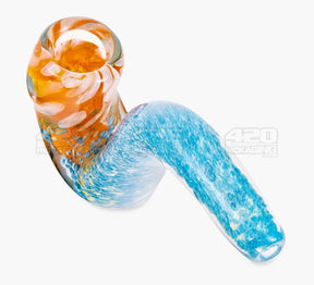 Frit & Fumed Sherlock Hand Pipe w/ Speckles | 5.5in Long - Glass - Assorted - 2