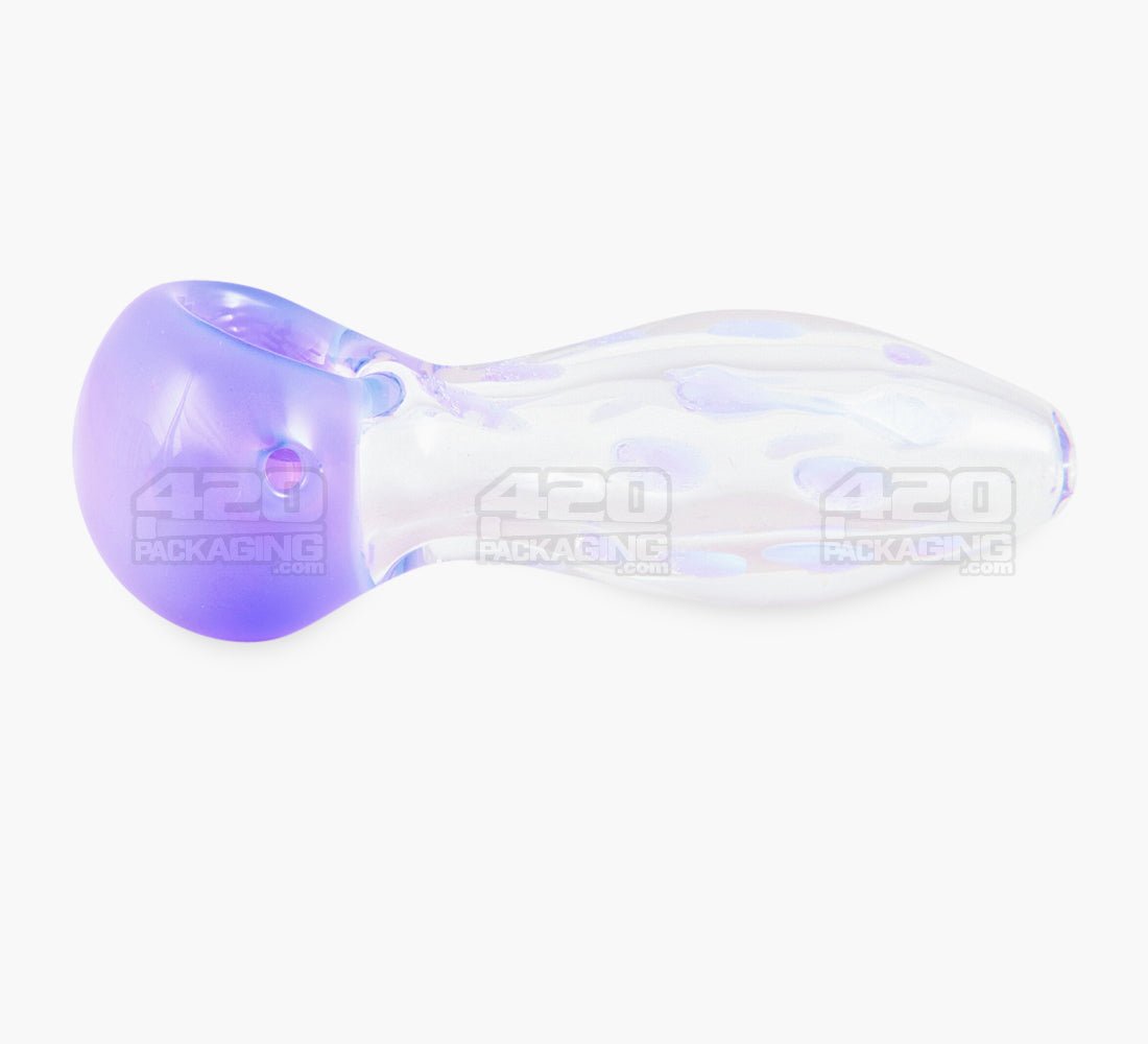 Speckled Spoon Hand Pipe w/ Colored Bowl | 3in Long - Glass - Assorted - 2