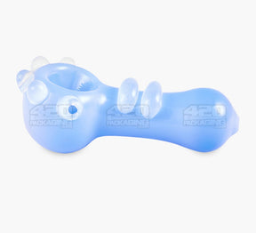 Ringed Spoon Hand Pipe w/ Multi Knockers | 3.75in Long - Glass - Assorted - 2