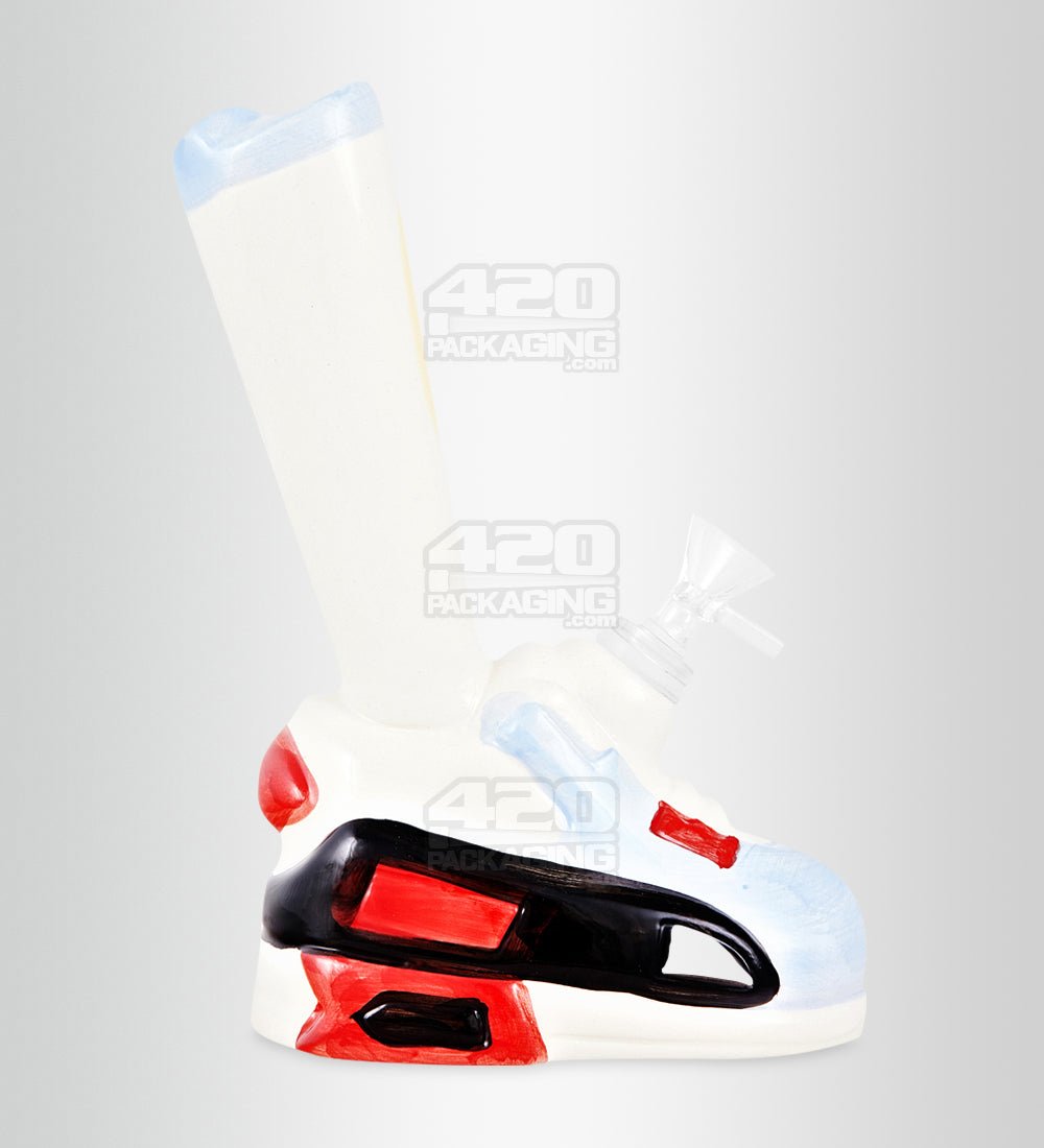 Classic Sneaker Painted Ceramic Pipe | 8.5in Tall - 14mm Bowl - Mixed - 1