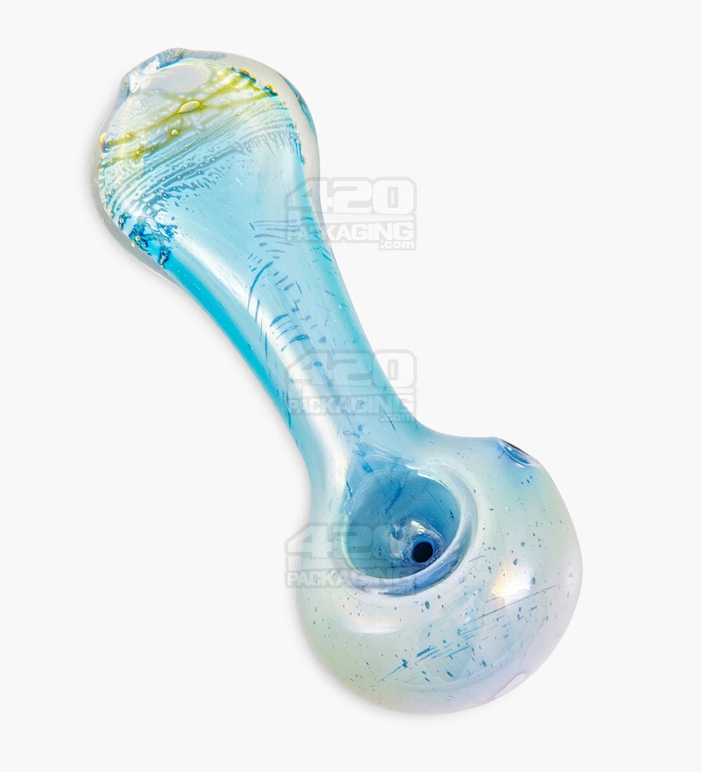 Metallic Coated & Fumed Spoon Hand Pipe | 4.5in Long - Glass - Assorted - 6