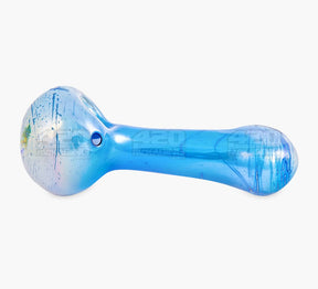 Metallic Coated & Fumed Spoon Hand Pipe | 4.5in Long - Glass - Assorted - 4