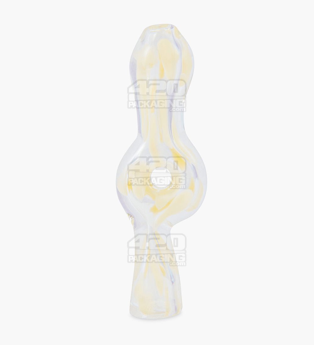 Speckled Donut Chillum Hand Pipe | 3.5in Long - Glass - Assorted - 5