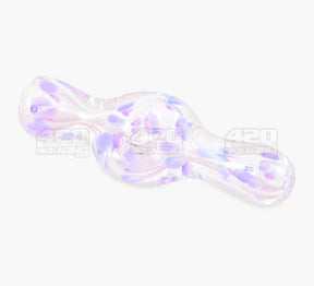 Speckled Donut Chillum Hand Pipe | 3.5in Long - Glass - Assorted - 2