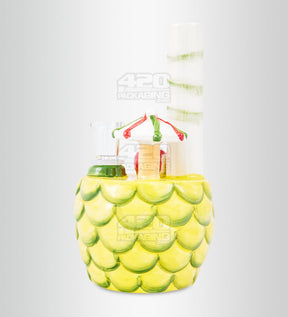 Pina Colada Pineapple Cocktail Ceramic Pipe w/ Built in Bowl | 7in Tall - 14mm Bowl - Mixed - 4