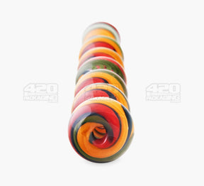 Swirl Bulb Chillum Hand Pipe | 6.5in Long - Glass - Assorted - 3