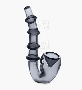 Multi Ringed Sherlock Hand Pipe | 5in Long - Glass - Assorted - 7