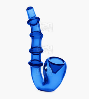 Multi Ringed Sherlock Hand Pipe | 5in Long - Glass - Assorted - 8
