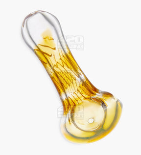Spiral & Fumed Peanut Spoon Hand Pipe | 2.75in Long - Glass - Assorted - 1