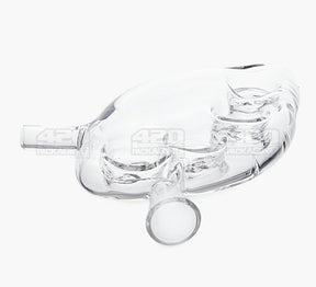 Knuckle Duster Hand Pipe w/ Bowl | 4.5in Long - Glass - Clear - 4