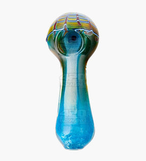 Frit & Raked Spoon Hand Pipe | 5in Long - Glass - Assorted - 2