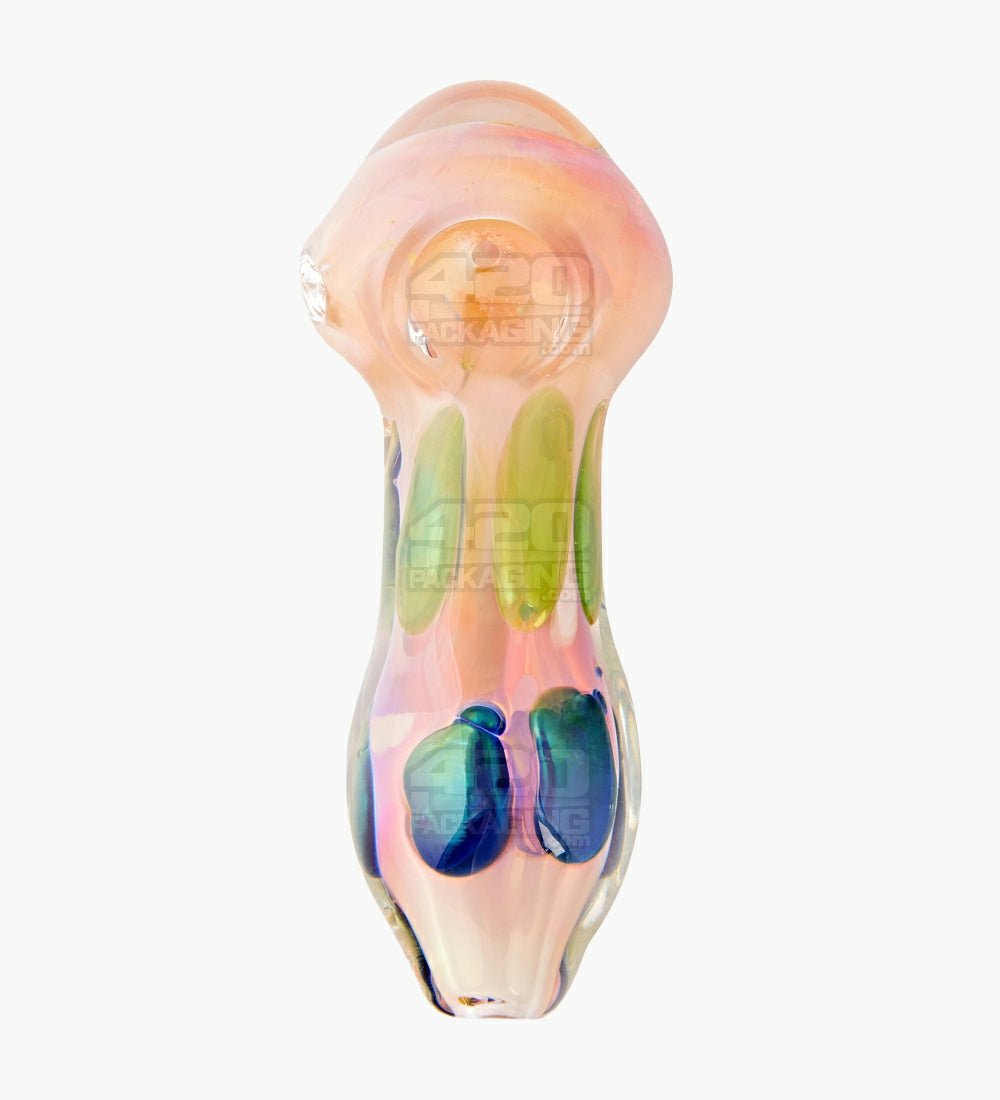 Swirl & Fumed Spoon Hand Pipe | 4.5in Long - Glass - Assorted - 2