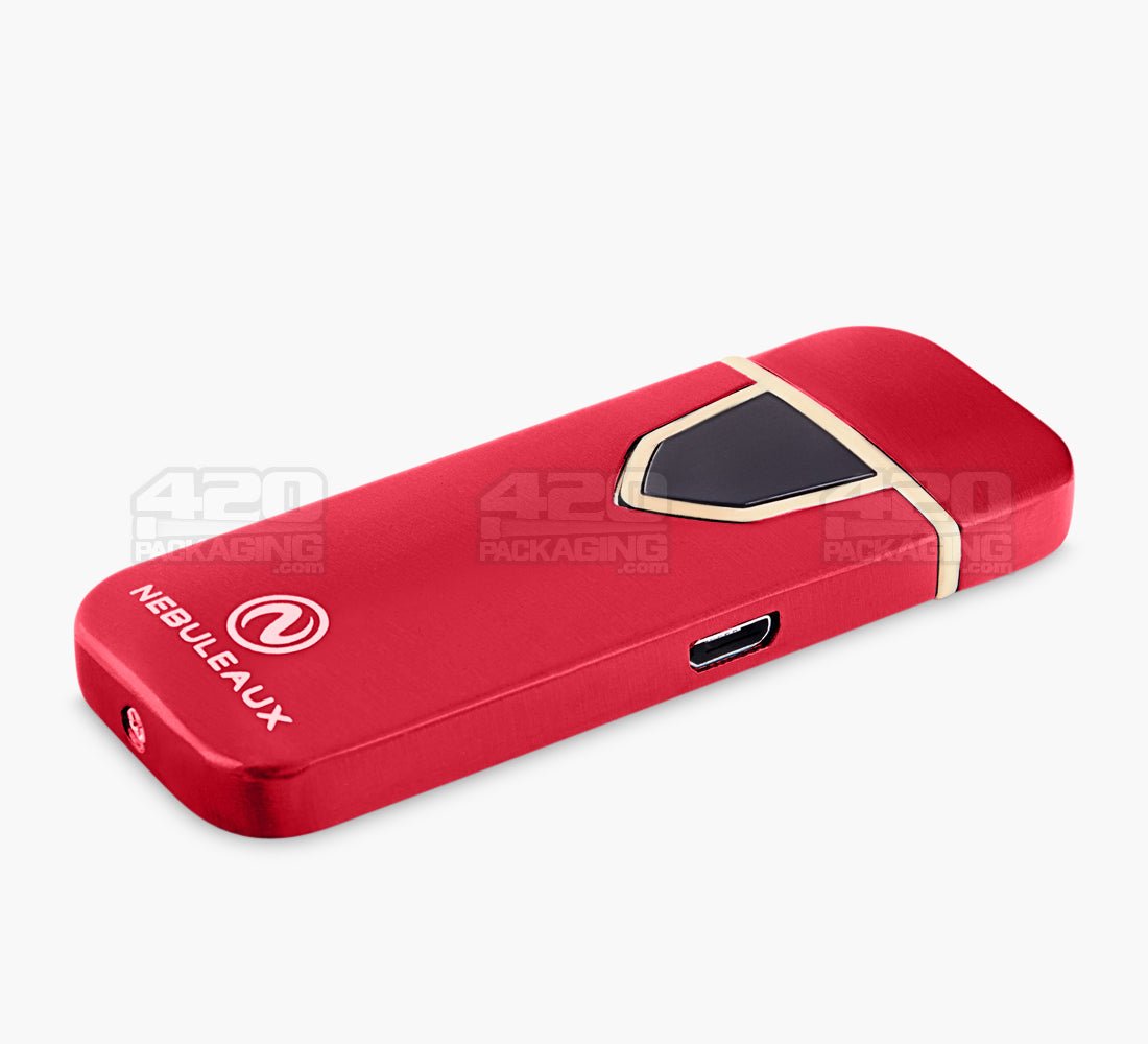 Nebuleaux Red USB Rechargeable Metal Flameless Lighter - 5