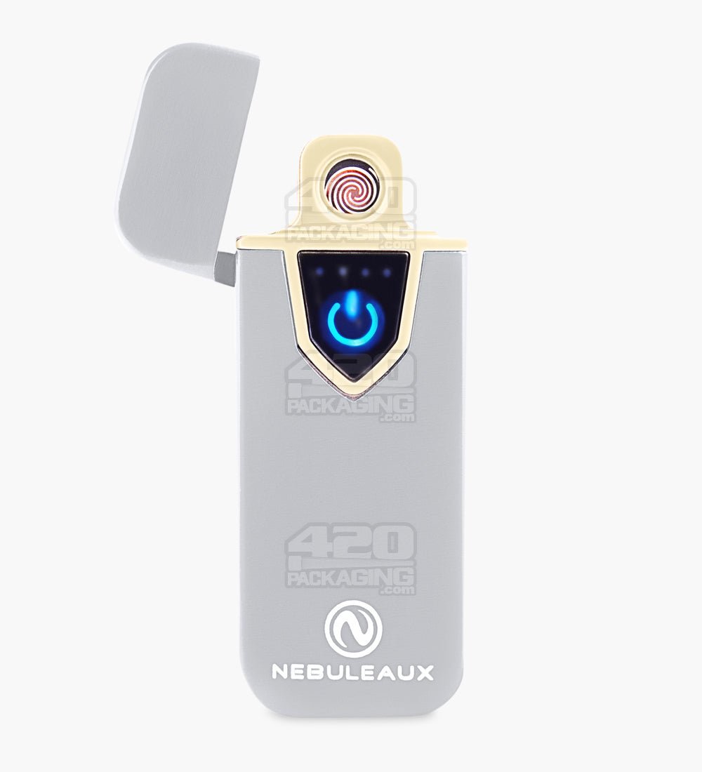 Nebuleaux Silver USB Rechargeable Metal Flameless Lighter - 1