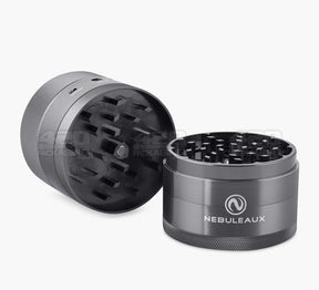4 Piece 62mm Black Nebuleaux Aluminum LED Grinder w/ Bluetooth Wireless Speakers - 3
