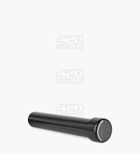 110mm Black Opaque Child Resistant Push Down and Turn Screw On Aluminum Metal Pre-Roll Tubes 250/Box