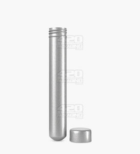 110mm Silver Opaque Child Resistant Pop Top Metal Pre-Roll Tubes 250/Box - 3