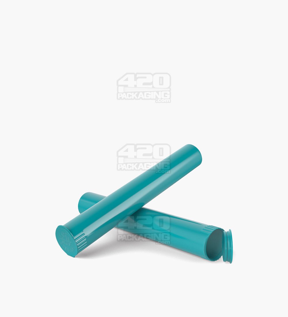 116mm Teal Opaque Child Resistant Pop Top Pre-Roll Tubes 1000/Box - 7
