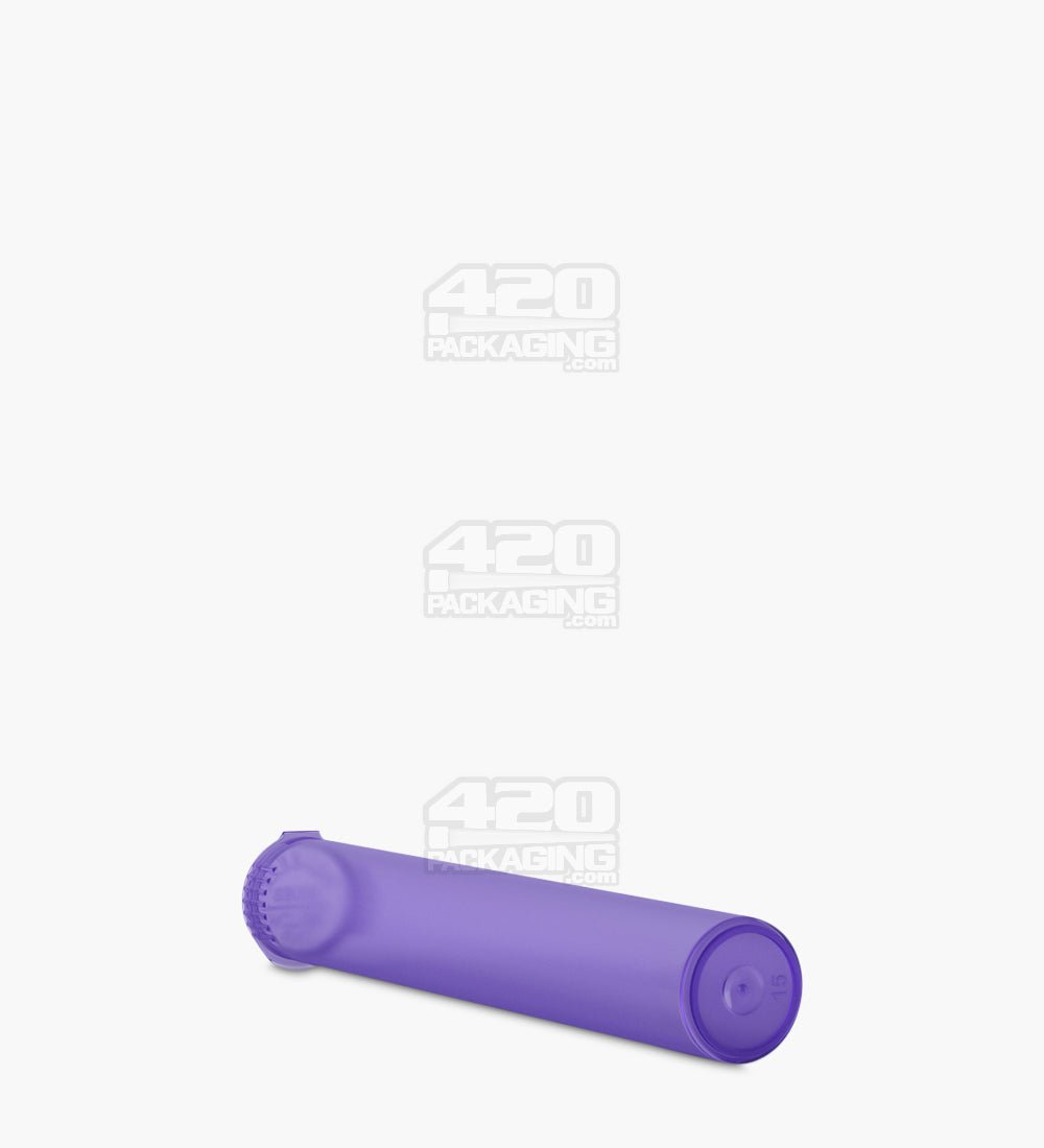 116mm Child Resistant King Size Translucent Pop Top Purple Plastic Pre-Roll Tubes 1000/Box - 7