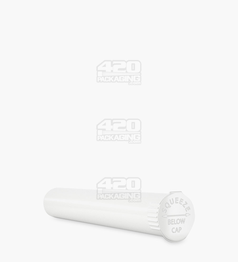 116mm White Open-Opaque Child Resistant Pop Top Pre-Roll Tubes 1000/Box