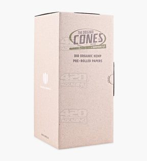 The Original Cones 84mm 1 1/4 Size Organic Hemp Paper Pre Rolled Cones w/ Filter Tip 900/Box - 4