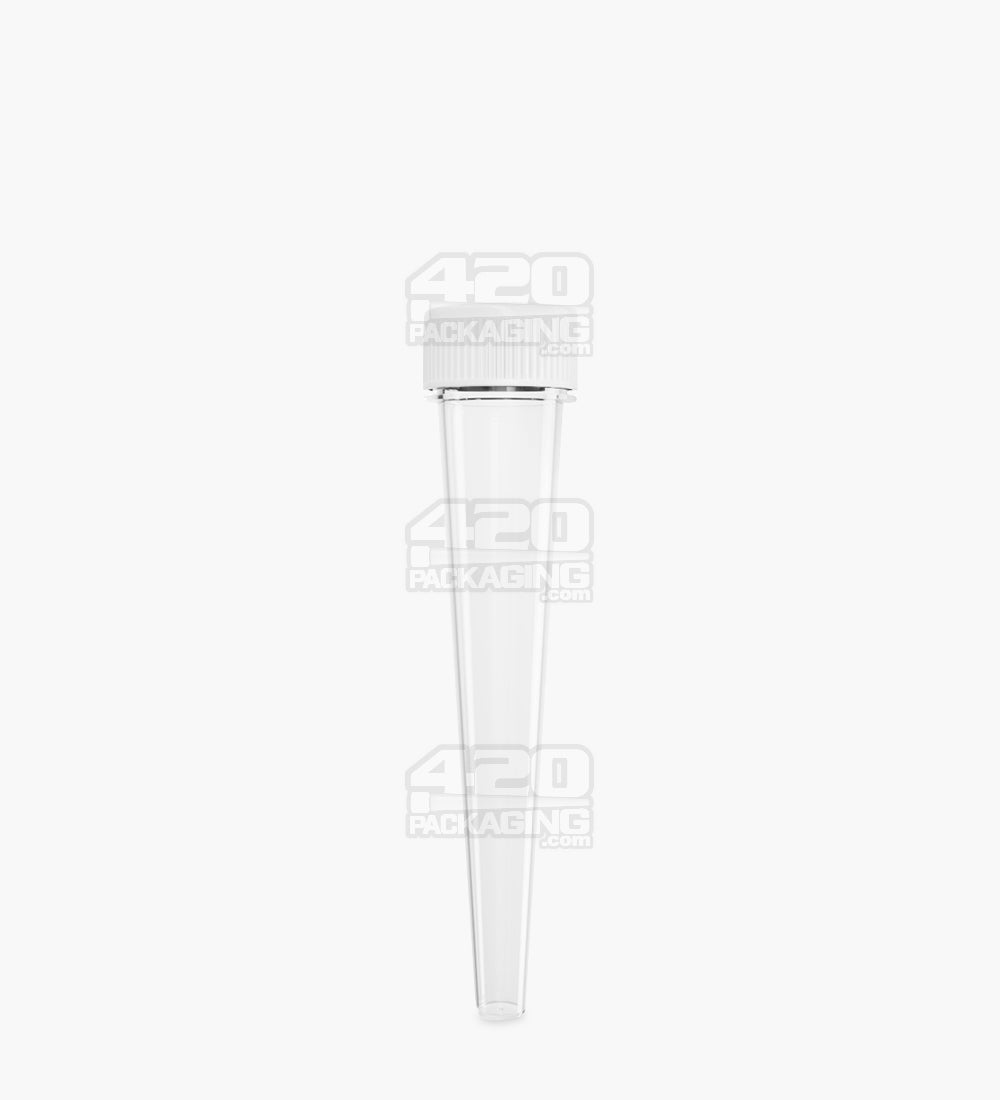 98mm Clear Transparent Child Resistant Conical Pre-Roll Tubes 850/Box - 1