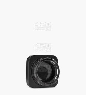 Qube 32mm Black Glass Concentrate Jar W/ Black Lid 250/Box - 4