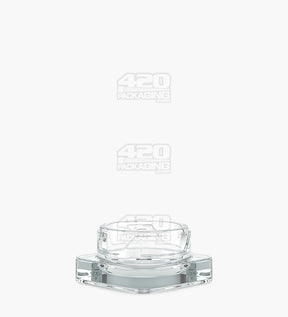 Qube 32mm Clear Glass Concentrate Jar W/ Black Lid 250/Box - 2