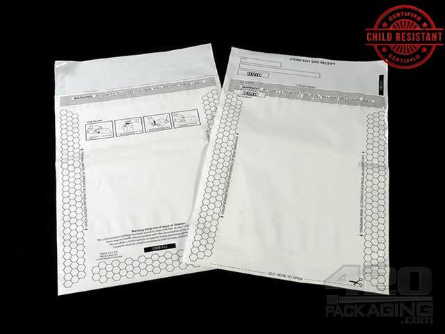 9"x12" Pull & Seal ASTM Child Resistant Exit Bags 100/Box - 1