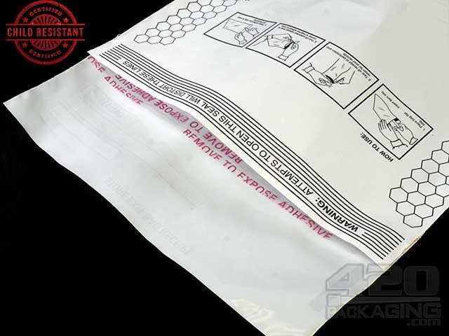 9"x12" Pull & Seal ASTM Child Resistant Exit Bags 100/Box - 3