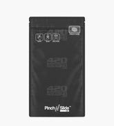 Matte-Black 5" x 8.5" Mylar Pinch N Slide 3.0 Child Resistant & Tamper Evident Bottom Loading Bags (14 grams) 250/Box
