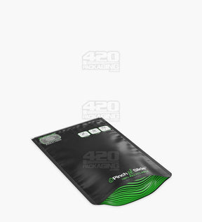 Matte-Black 4" x 6.5" Mylar Child Resistant Pinch N Slide Recyclable Bags (7 grams) 250/Box - 4