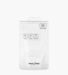 Matte-White 4" x 6.5" Mylar Pinch N Slide ASTM Child Resistant Bags (7 grams) 250/Box