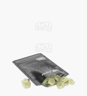Matte-Black 3.5" x 5" Mylar Pinch N Slide 3.0 Child Resistant & Tamper Evident Bottom Loading Bags (3.5 grams) 250/Box - 4