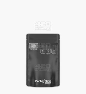 Matte-Black 3.6" x 5.7" Mylar Pinch N Slide 3.0 Child Resistant & Tamper Evident Bags (3.5 grams) 250/Box