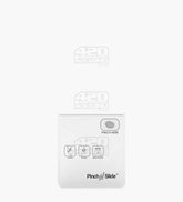 Matte-White 3.4in" x 3.7in" Mylar Pinch N Slide ASTM Child Resistant Bags (1 gram) 250/Box