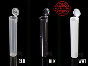 80mm Child Resistant Plastic Vials For V Cartridge (063000-CR) 1000/Box BLK (Opaque Black) - 4