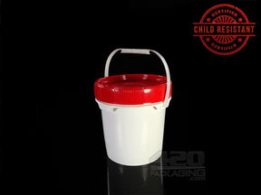 1.25 Gallon Child Resistant Plastic Buckets 5/Box - 1