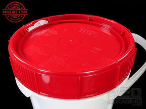 5 Gallon Child Resistant Plastic Buckets 5/Box - 3