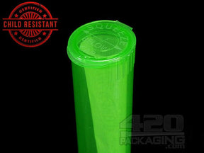 Squeezetops® 98mm Transparent Child Resistant J-Tubes (073700-CR) 1000/Box CLR (Clear) - 3