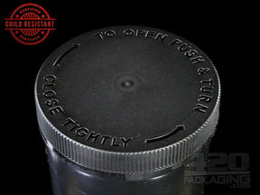 32oz Child Resistant Screw Top Plastic Jars 72/Box White- Opaque - 3