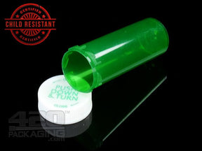 PNT-06 Push & Turn Child Resistant Pharmacy Vials (6 Dram) 600/Box GRN (Opaque Green) - 3