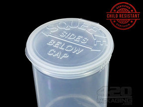Squeezetops® PST30 Transparent Mix Child Resistant Containers 600/Box - 3