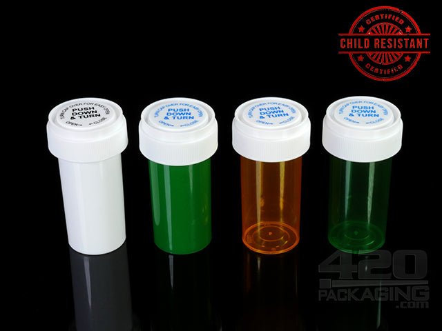 RC-13 Child Resistant Reversible Cap Vial (2 Gram) 275-Box TGRN (Transparent Green) - 1