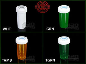 RC-30 Child Resistant Reversible Lid Containers (7.5 Gram) 190-Box TGRN (Transparent Green) - 4