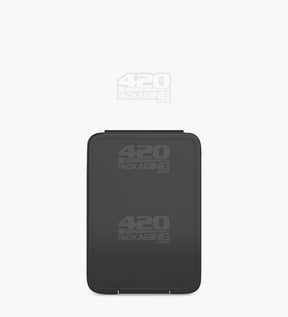 Hinged-Lid Micro Slim Black Plastic Container 1000/Box