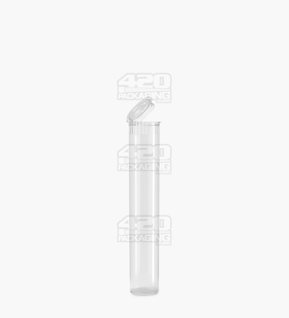 80mm Pop Top Clear Plastic Vape Cartridge Tube 1000/Box - 1