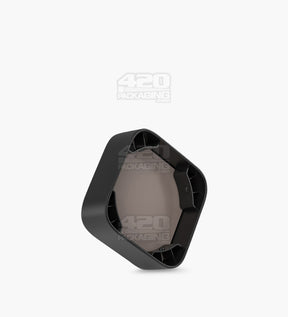 Qube 32mm Black Glass Concentrate Jar W/ Black Lid 250/Box - 7