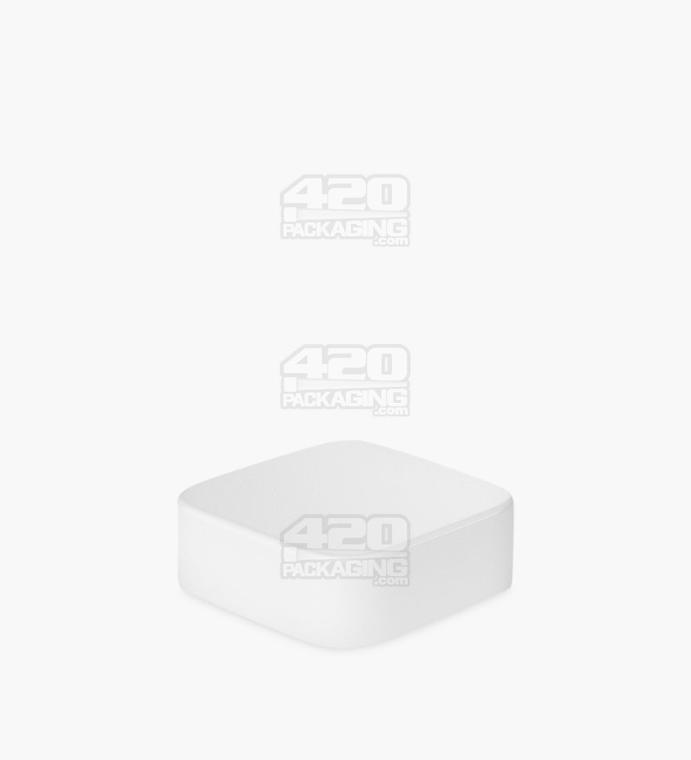 Qube 32mm Clear Glass Concentrate Jar W/ White Lid 250/Box - 8